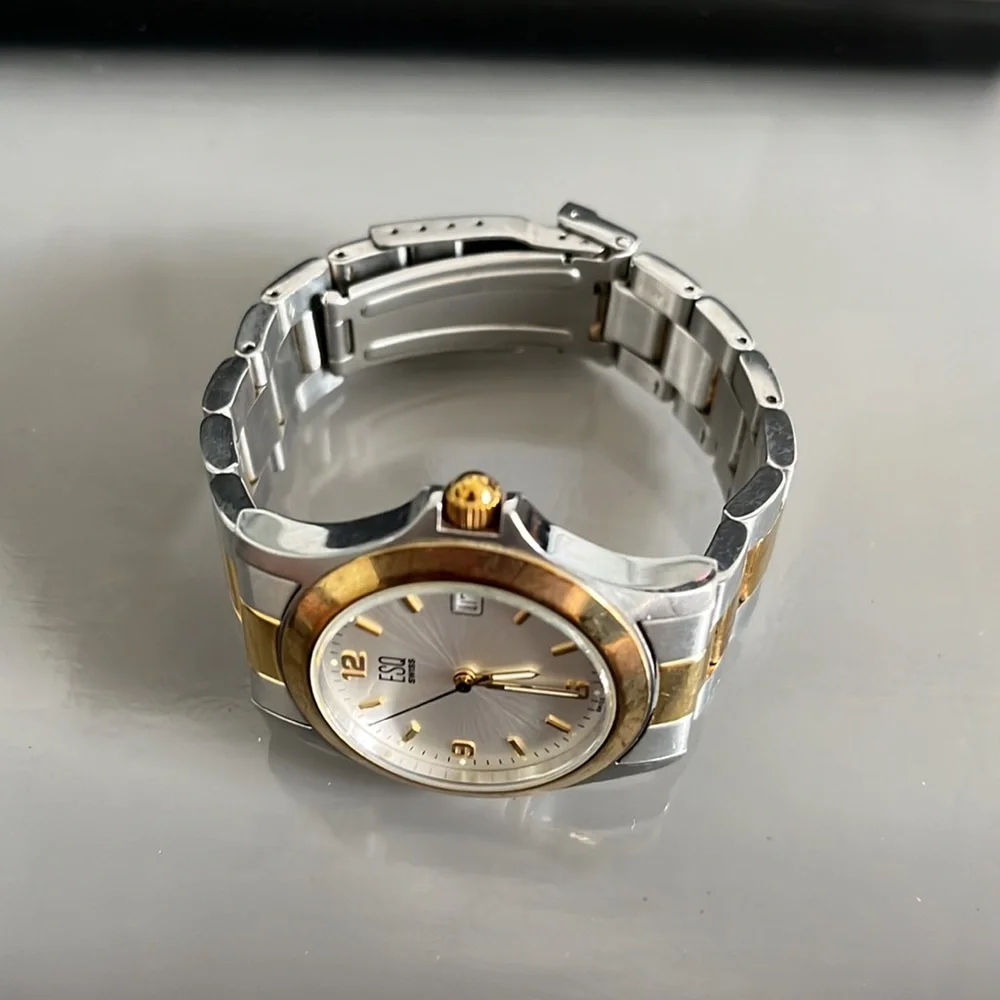 ESQ Swiss Vintage Men's Two Tone Stainless Steel Watch